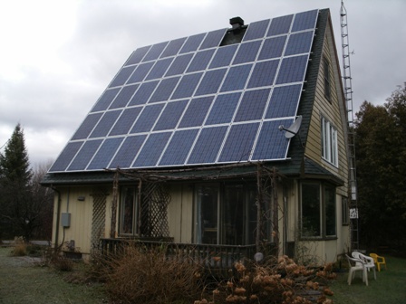 MicroFit PV roofmount installation in Merrickville, Ontario