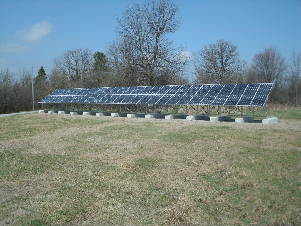 MicroFit PV groundmount installation in Almonte, Ontario