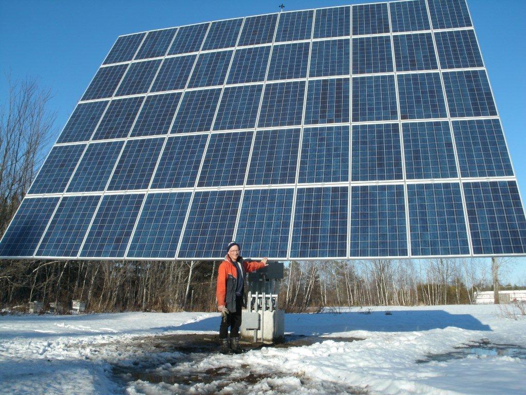 MicroFIT PV groundmount installation in Casselman, Ontario